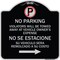 Signmission Violators Will Be Towed Away at Vehicle Owners Expense No Se Estacione Su Vehiculo, BS-1818-22736 A-DES-BS-1818-22736 - alternate 1